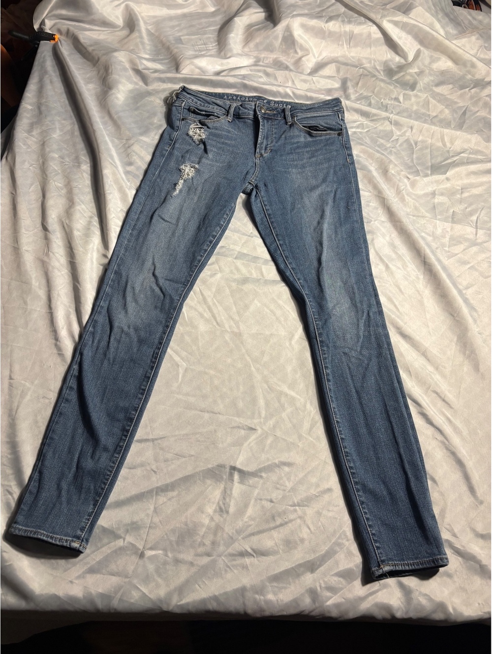 Articles of Society Women's Light Blue Distressed Skinny Fit